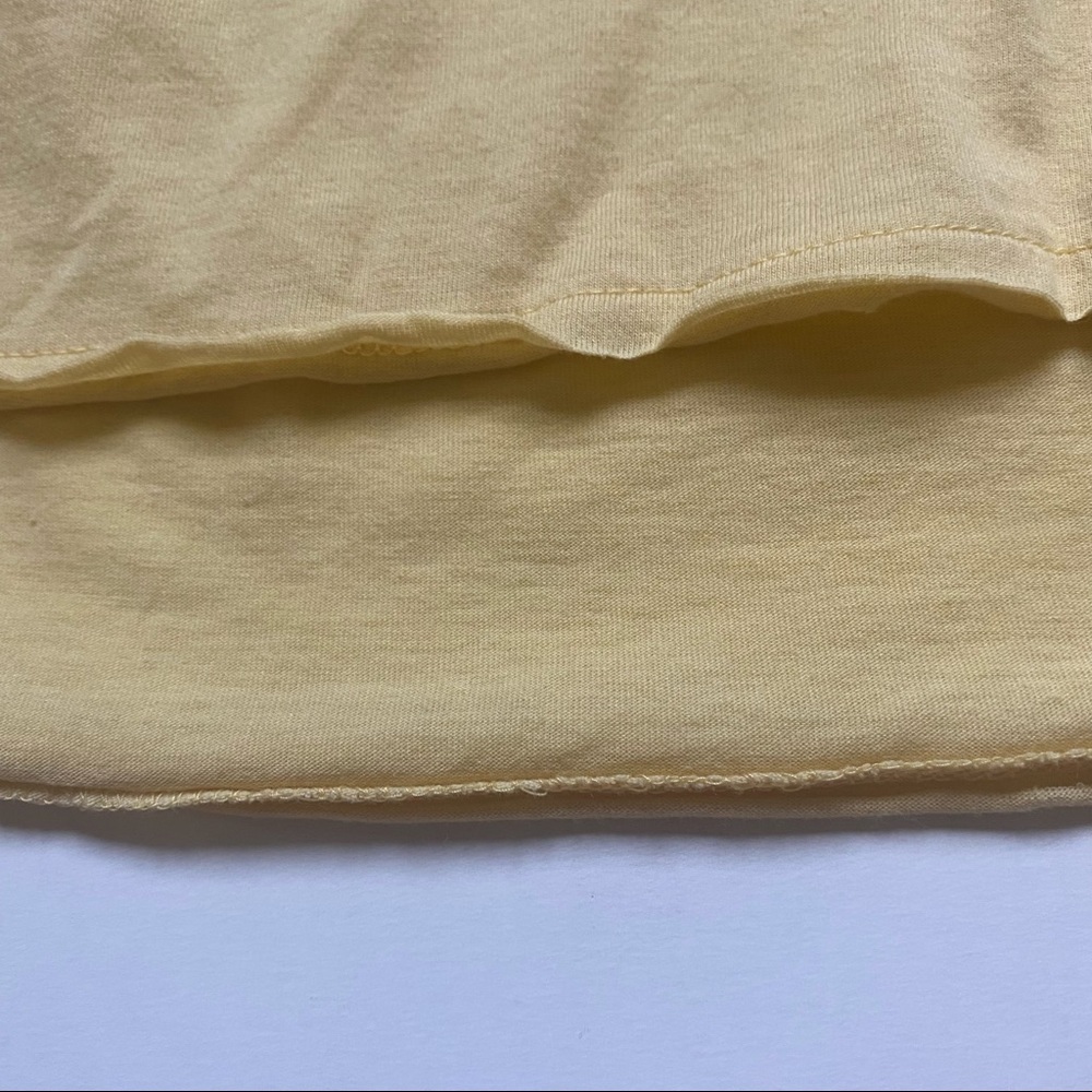 Roxy “See You At Sunset” Yellow Cropped Tee Size L - Picture 8 of 8
